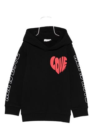 black cotton hoodie STELLA McCARTNEY KIDS | TX4B90Z0453961